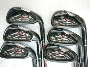 119824*TaylorMade テーラーメイド BURNER 2.0 アイアン #5-9.P 6本セット フレックスS