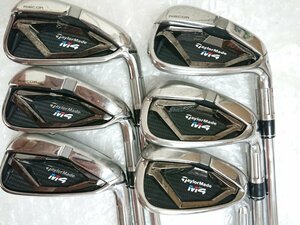 119389*TaylorMade テーラーメイド M4 アイアン #5-9.P 6本セット REAX STEEL フレックスS