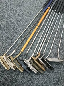 109424《まとめ/1000円～》ゴルフクラブ パターまとめ PING Taylormade他 計10本