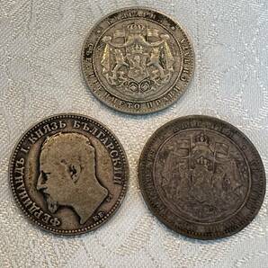 【家族私物】ブルガリア銀貨 3枚おまとめで。1882年、1891年、1925年 の画像2