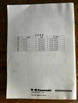 KAWASAKI カワサキ サービスマニュアル KLX110 整備書 当時物 純正 正規品 整備書 バイク メンテナンス _画像3