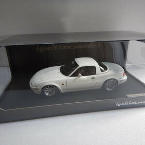 ignition model 1/18 Eunos Roadster （NA） White 0663 ハードトップ仕様の画像8