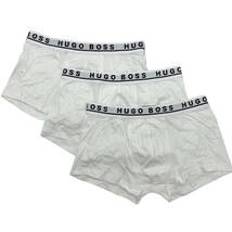 【サイズ選択】定価7700円■HUGO BOSS■ボクサーパンツ3枚セット■ストレッチ■ヒューゴボス■ボクサーブリーフ■白ｘ 3■3枚組■_画像2