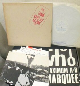 ☆Red Lettering彡 英國盤 The Who Live At Leeds [ UK ORIG '70 Track Record 2406 001 ]ALL 11 INSERTS+POSTER