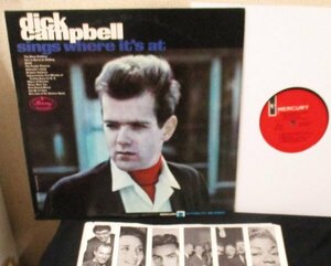 ☆ BLUES ROCK 名盤 Dick Campbell Sings Where It's At [ US mono ORIG '65 Mercury MG-21060]Mike Bloomfield,Paul Butterfield