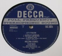 ☆彡 英國盤 Rolling Stones Let It Bleed [ UK ORIG '69 Decca SKL 5025 ]RARE ORIGINAL Unboxed Labels_画像7