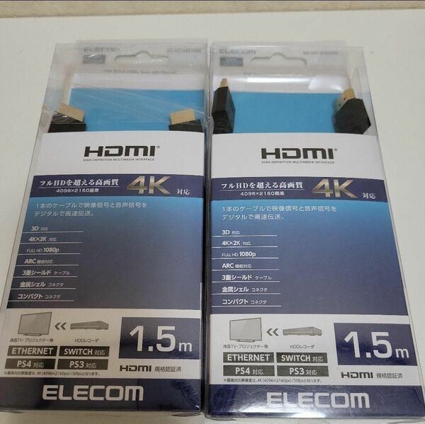 ELECOM HDMIケーブル 1.5㎝