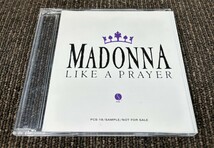 Madonna Promo CD ライク・ア・プレイヤー Like a Prayer マドンナ PCS-19 非売品 sample _画像1