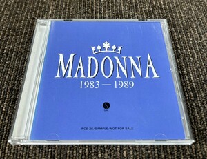Madonna Promo CD 1983-1989 マドンナ PCS-28 非売品 sample 
