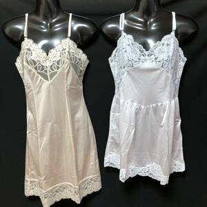 SX-706　☆♪The Cecilene co Charm Beauty Ladys Lingerie☆ ♪エレガンスチャームスリップ 　2点　Mサイズ(B80cm 丈75＆90cm)