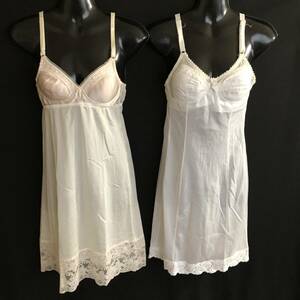 SD-364　☆♪The GUNZE & P-TK4206 EXCEL Pretty Madams Lingerie♪☆ エレガンスブラスリップ　2点　A75Lサイズ（B85cm　丈90cm）