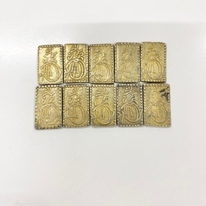 明治二分判金　まとめ10枚セット　総重量約29.1ｇ二分判金 重量 2枚づつ約3.1g / 約3.0g / 約2.9g / 約2.8g / 約2.7g 保管品 古銭　貨幣