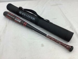 ZETT BLACK CANNON/ブラックキャノン 軟式用バット 83cm/680g　カーボンファイバー ケース付 中古品 ACB