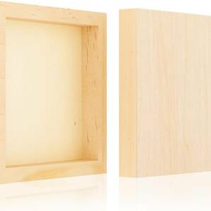 ウッドキャンバスボード 木製パネル 張りキャンバス 180x180mmの画像1