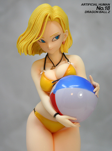 ★ドラゴンボール 人造人間18号 “水着（イエロー）” 1/6 ビッグ26.5cm リペイント完成品フィギュア/Android No.18 Dragon Ball