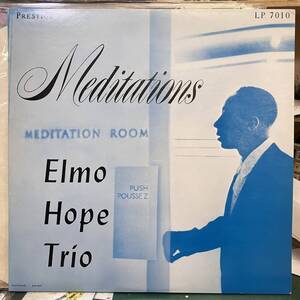 ■即決 240319JAZZ Elmo Hope エルモ・ホープ Meditations SMJ-6535M 日本盤 MONO 帯無しライナー付き。