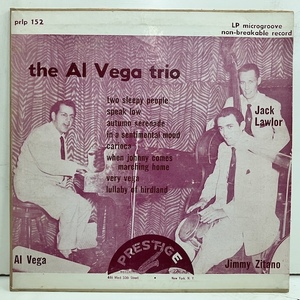 ■即決 JAZZ Al Vega / The Al Vega Trio PRLP152 j40316 米オリジナル、10インチ Dg Mono 