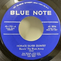 ■即決 7インチ Horace Silver Quintet / Blowin' The Blues Away - The Baghdad Blues 45-1751 j40390 米オリジ 2曲入り7インチ。Rvg刻印_画像1