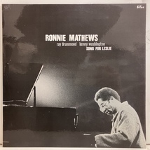 ■即決 JAZZ Ronnie Mathews / Song for Leslie Vpa162 ej4587 伊盤、赤黒 ロニー・マシューズ_画像1