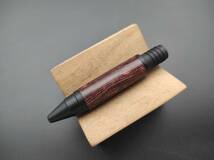 【FongLai Woodworks】銘木グリップ　ボールペン【ホンジュラスローズウッドの瘤材】4_画像4