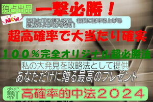 ★祝★独占初！2024年の最高傑作★新・私だけのナンバーズ、ロト６、ミニロト　独占攻略法◆逆転発想で超高確率※効果に自信あり！