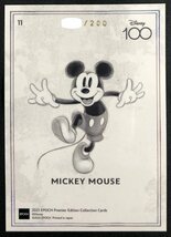 ■FH[表面若干キズ有]Disney創立100周年 EPOCH 2023 MICKEY MOUSE ミッキーマウス ホロA 11 200枚限定 シリアル入り_画像4