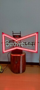 Budweiser neon tube garage! super-discount start! lighting Budweiser interior american miscellaneous goods!