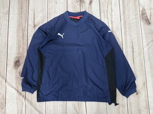 11．PUMA プーマ うすで防寒ピステ メンズOネイビー白　トレーニングウェアx304