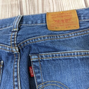 19．04年製 リーバイス 00s LEVI'S 503 デニムジーンズ パンツ W30L34 ネイビー y405の画像6