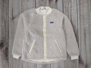 2．Patagonia パタゴニア レトロX　ボマー ジャケット ボア キッズ16－18 メンズXXL　ベージュ　アウトドアジャケットy502