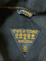 20．Field core フィールドコア CORDURA ストレッチ素材布帛切替 ニットブルゾンジャケット メンズLL黄色黒 ワークマン y202_画像4