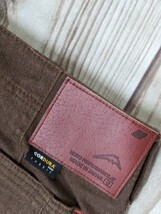 11．日本製 クシタニ KUSHITANI CORDURA バイカー ライダース デニムパンツ メンズ29　茶系黒 y201_画像3