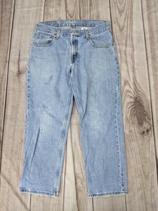 3．リーバイス　LEVI'S 550 RELAXED FIT HUSKY バギーデニムジーンズ パンツ W30L26　ネイビーy410