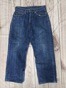 10．02年製 LEVI'S 00s リーバイス 504 デニムジーンズ パンツ W31L34 ネイビーy501