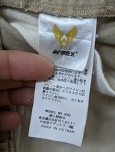 9．AVIREX アヴィレックス 6166110 八分丈 ファティーグ カーゴパンツ ６ポケット メンズM　ベージュy508_画像7