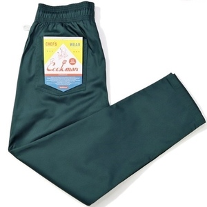 Lサイズ COOKMAN シェフパンツ Lincoln Green リンカーングリーン クックマン Chef Pants 緑色