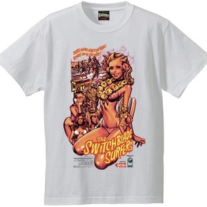 Lサイズ ロッキンジェリービーン The Switch Blade Surfers Tシャツ 白色 EROSTIKA