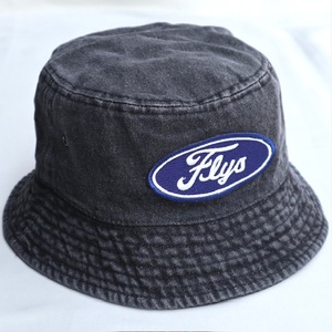 ブラックフライ デニム バケットハット FURY OVAL BUCKET HAT Blackflys ブラック newhattan社製