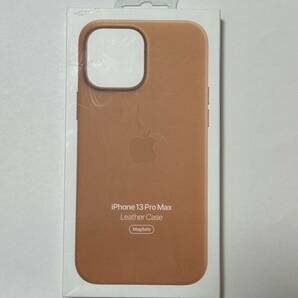 Apple純正iPhone 13 Pro Maxレザーケース 新品 ゴールデンブラウンの画像1