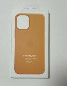Apple純正iPhone 12 mini レザーケース 新品 カリフォルニアポピー