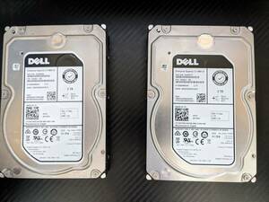 ST2000NM0045 SAS 2TB 12.0Gb/s 7200rpm(２個) ST2000NM0034 SAS 2TB 12.0Gb/s 7200rpm(２個) 計４個　中古　動作確認済み