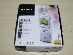 SONY ★ICレコーダー　ICD-UX200　★説明書・元箱付