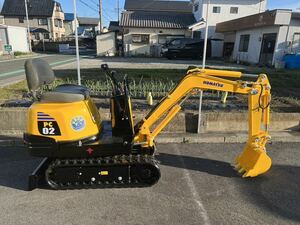  Komatsu PC02-1A* дизель * час 235h*0.2t Class * образец модификация возможность * легкий грузовик грузоподъёмность возможность * ключ 2 шт имеется * б/у Mini гидравлический экскаватор, Mini Yumbo 