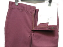 Dickies 874 メキシコ製 W30 ディッキーズ 874 オリジナルフィット ワークパンツ マルーン バーガンディ _画像5