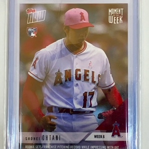 ★【極美品】2018 Topps Now Moment of the Week MOW-6 大谷翔平 RC ルーキーカード MLB Angels エンジェルス（送料無料）の画像1