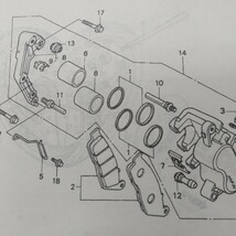 GB250 MC10 MC10-150〜170　 フロントキャリパー　ピストン　ピストンシールセット　クラブマン　_画像2