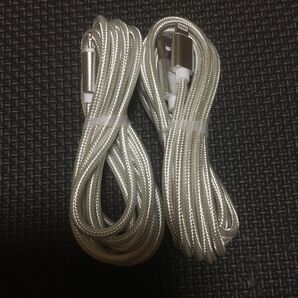 iPhone 充電ケーブル シルバー 2m 2本