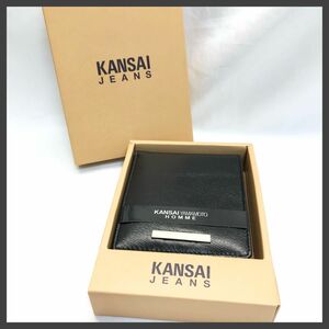 【新品未使用】　KANSAI YAMAMOTO 二つ折り　財布　メンズ　レザー