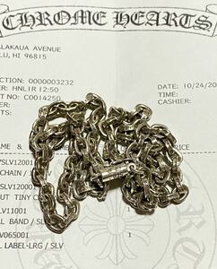 クロムハーツ ネックレス アクセサリー CHROME HEARTS CHAIN HEART チェーン ハート 18インチ SILVER