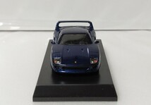 京商 1/64 フェラーリ F40 紺 青 ブルー ネイビー ミニカーコレクション7 美品格安希少 大量整理 注目人気レア多数 サークルKサンクス限定_画像4